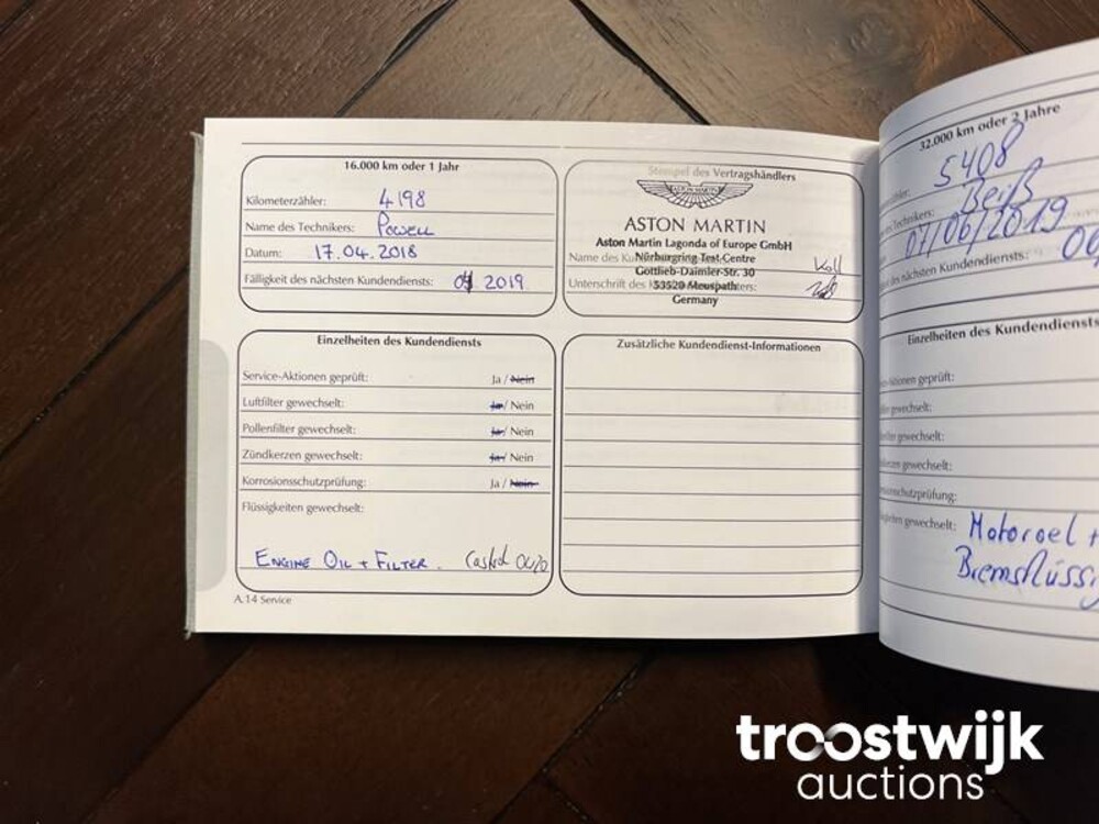 Aston Martin DB11 5.2 V12 Twin Turbo 609PS 2017