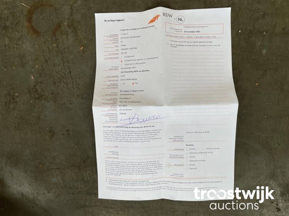 Ford Transit Custom 270 2.0 TDCI L1H1 Trend 3-persoons 105pk 2018, -Orig.NL-, V-314-LT