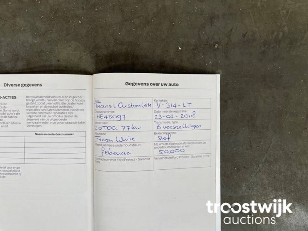 Ford Transit Custom 270 2.0 TDCI L1H1 Trend 3-persoons 105pk 2018, -Orig.NL-, V-314-LT