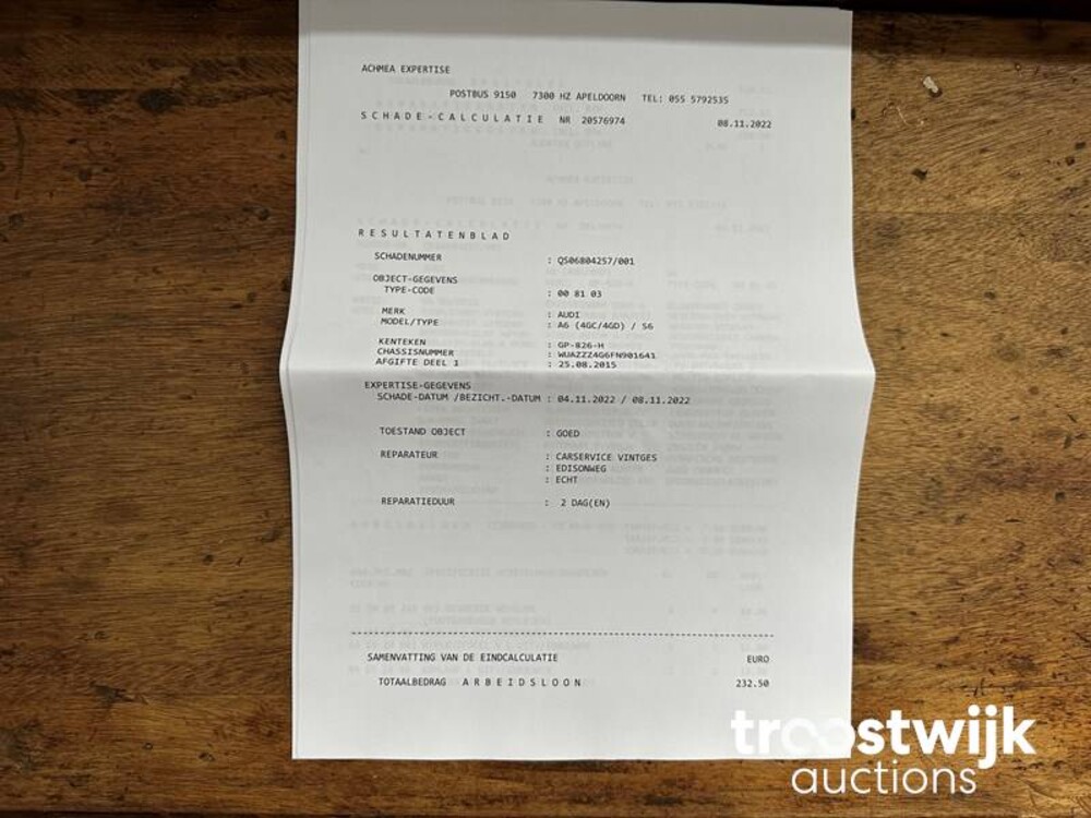 Audi RS6 Avant 4.0 V8 Quattro  Facelift Carbon 700pk Milltek 2015, GP-826-H