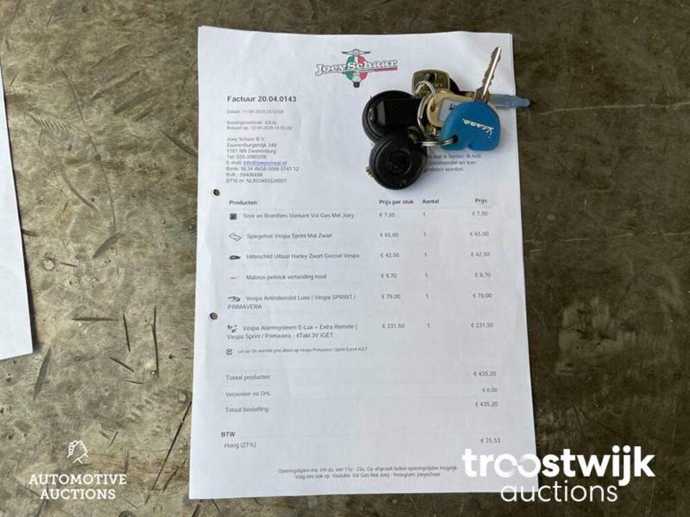 Vespa Sprint 4T iGet Euro5 2020, DZD-09-K