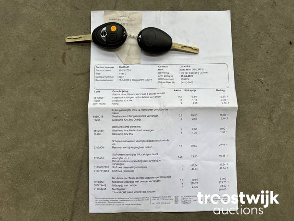 Mini Mini Cooper S R50 163pk 2002