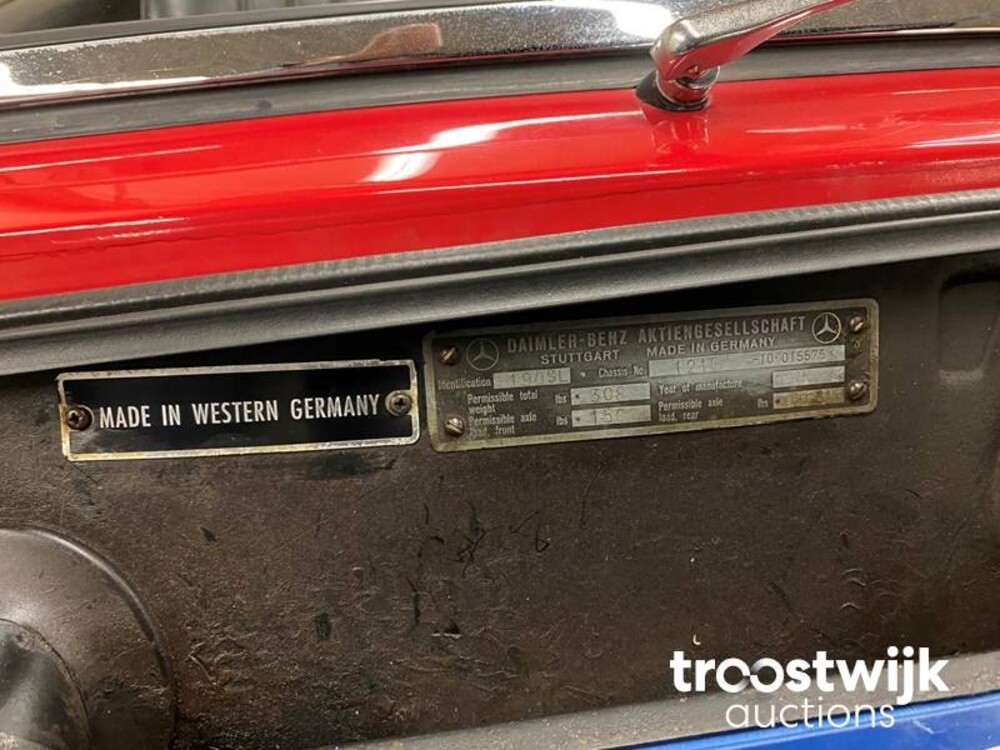 Mercedes-Benz 190 SL SL-Klasse 105PS 1960, DH-20-16