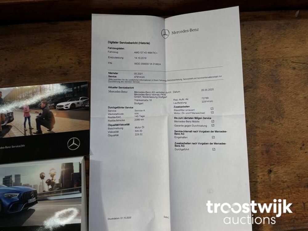 Mercedes-Benz AMG GT43 4Matic+ Premium Plus 4-Door Coupe 367pk 2019 GT-Klasse, J-239-VJ