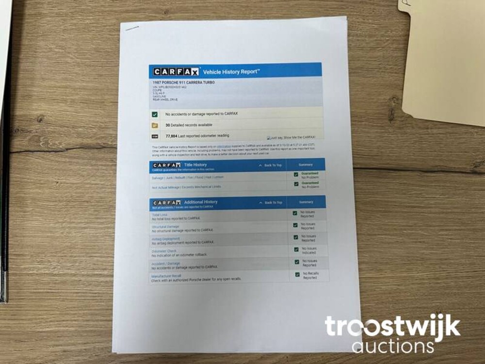 Porsche 911 930 Turbo Coupé 3.3 282pk 1987, 1-ZTX-52