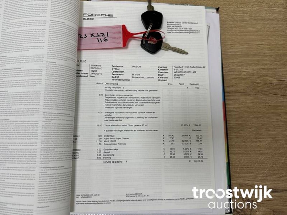 Porsche 911 930 Turbo Coupé 3.3 282pk 1987, 1-ZTX-52