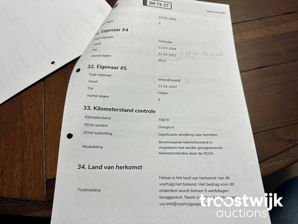 Austin Healey BN7 3000 MK 1 Cabriolet 125pk 1960, DH-76-27