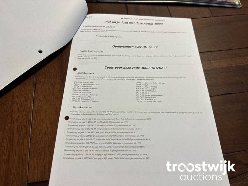 Austin Healey BN7 3000 MK 1 Cabriolet 125pk 1960, DH-76-27