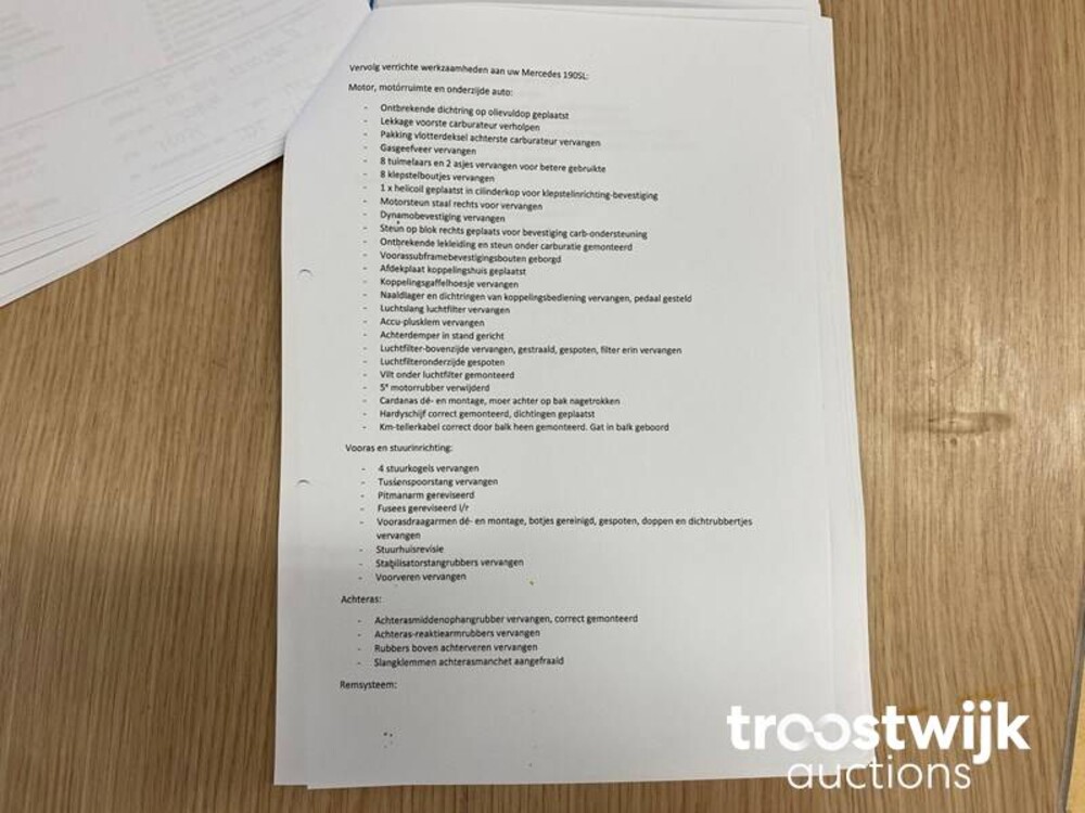 Mercedes-Benz 190 SL  105pk 1957 SL-Klasse, DL-19-32