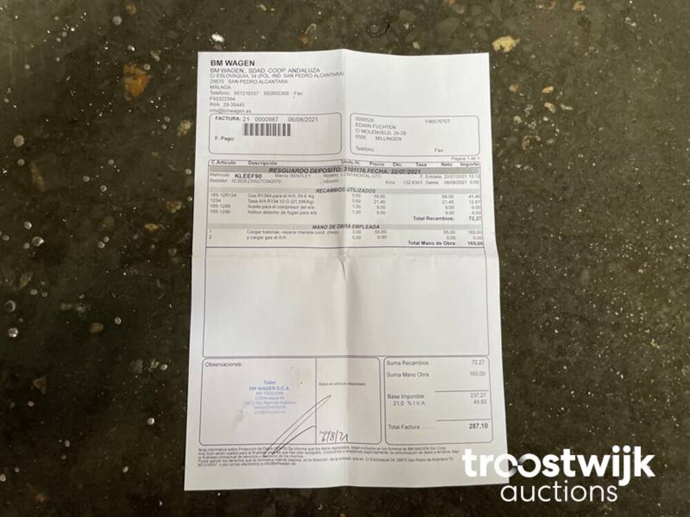 Bentley Continental GTC 6.0 W12 560PS 2007, 09-TPX-5