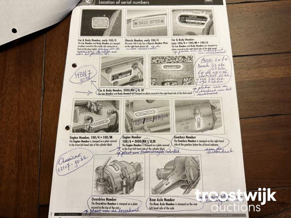 Austin Healey BN7 3000 MK 1 Cabriolet 125pk 1960, DH-76-27