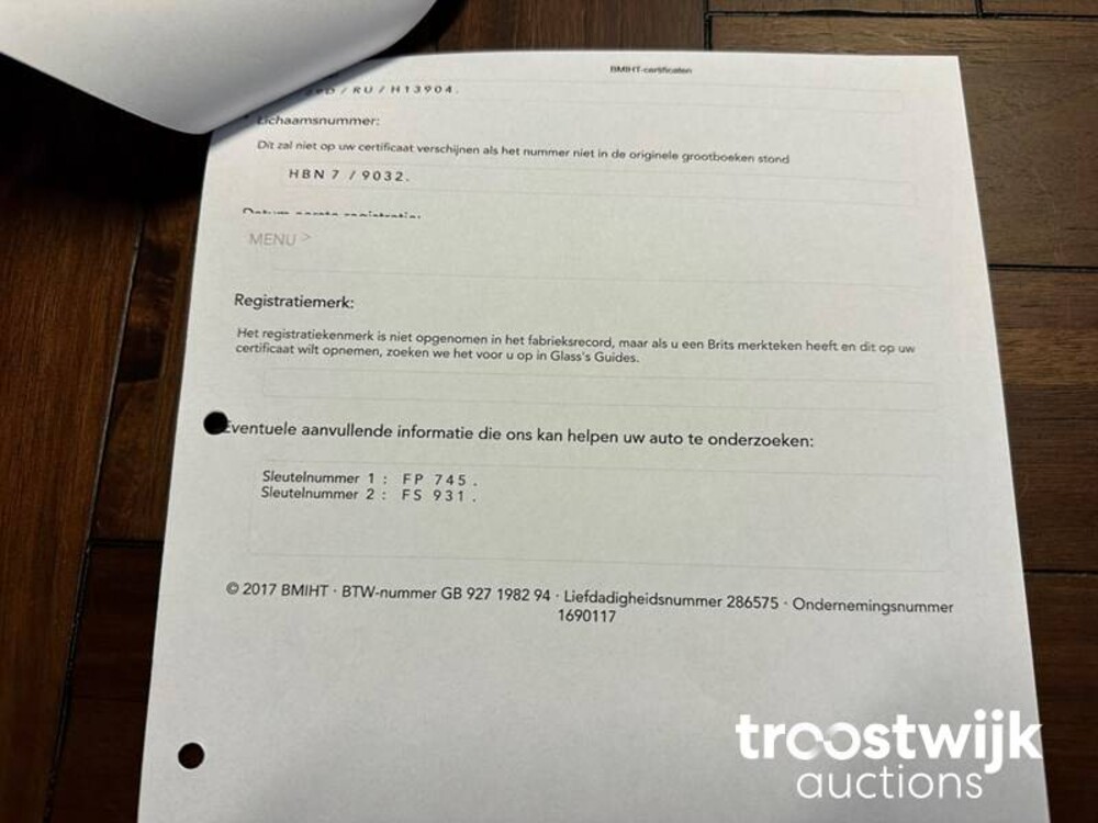 Austin Healey BN7 3000 MK 1 Cabriolet 125pk 1960, DH-76-27