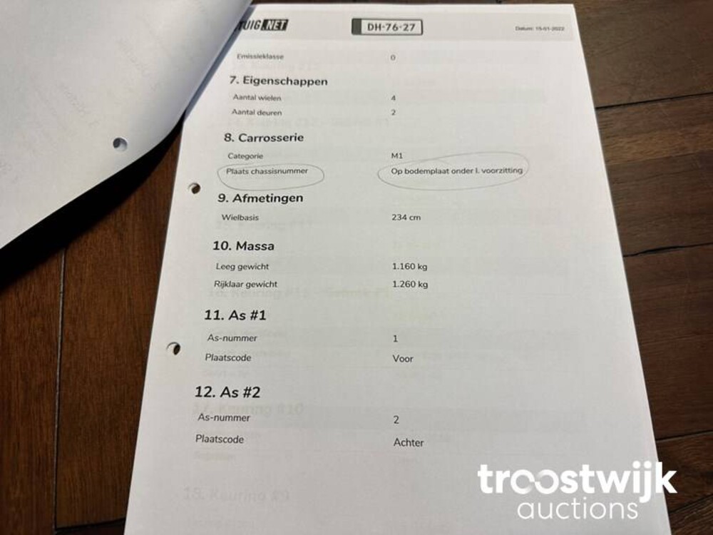 Austin Healey BN7 3000 MK 1 Cabriolet 125pk 1960, DH-76-27