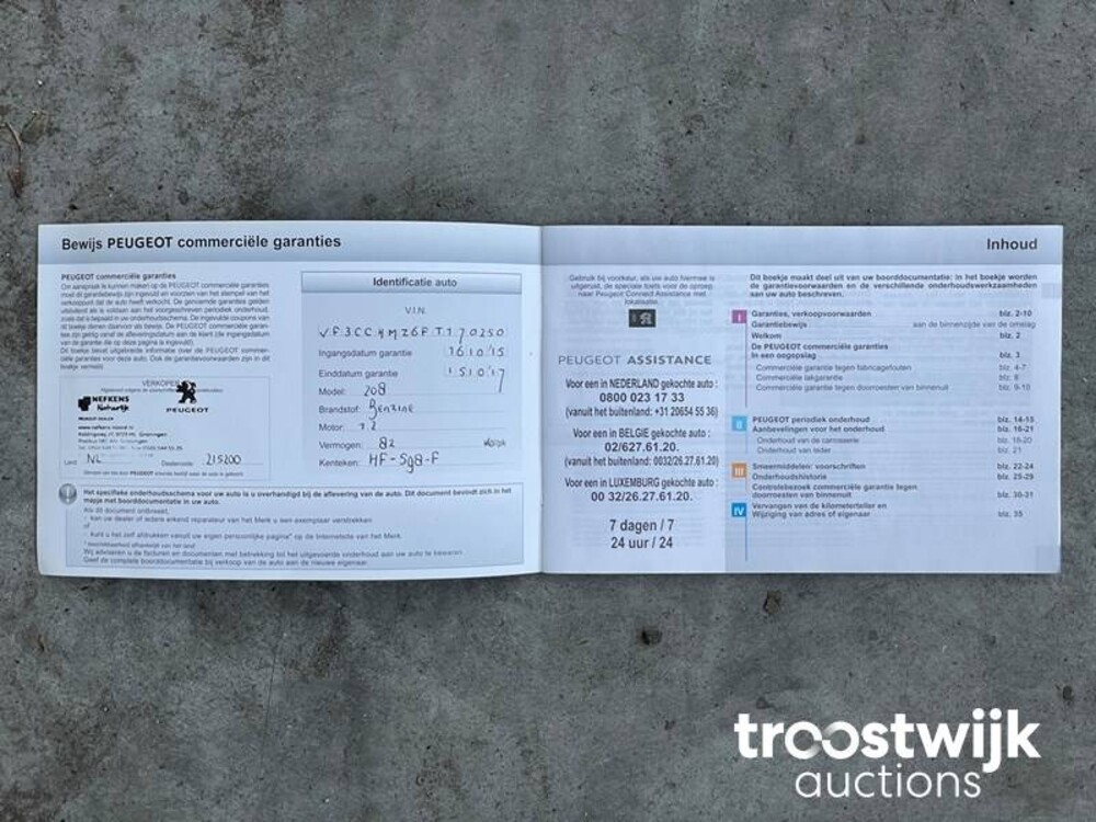 Peugeot 208 1.2 PureTech Active 82PS 2015, -Orig.NL-, HF-598-F