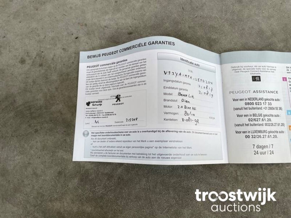 Peugeot Boxer 330 2.0 HDI L1H1 Pre 110PS 2017, -Orig.NL-, V-082-GR