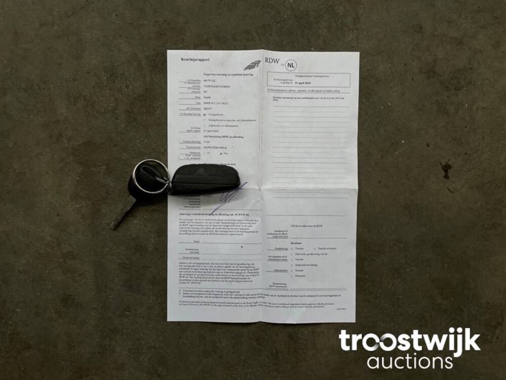 Saab 9-3 2.0 S 131PS 2000, -Orig.NL-, 48-FP-GZ