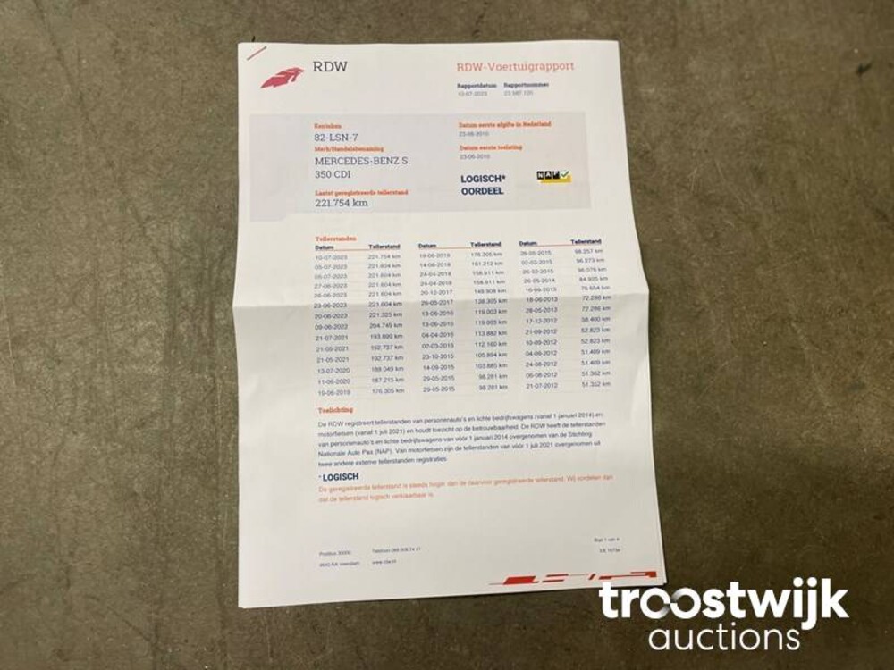 Mercedes-Benz S350 CDI 3.0 V6 Blue Efficiency Prestige Plus -Orig. NL- S-Class 235hp 2010