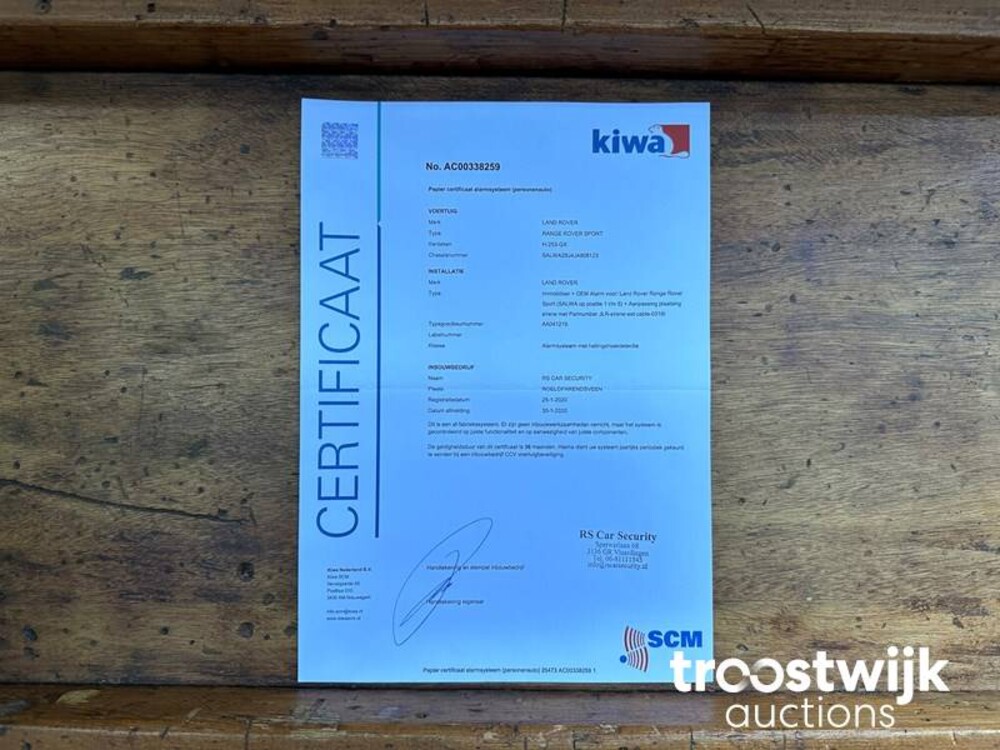 Land Rover Range Rover Sport SDV8 4.4 HSE 340hp 2018, VJZ-01-K