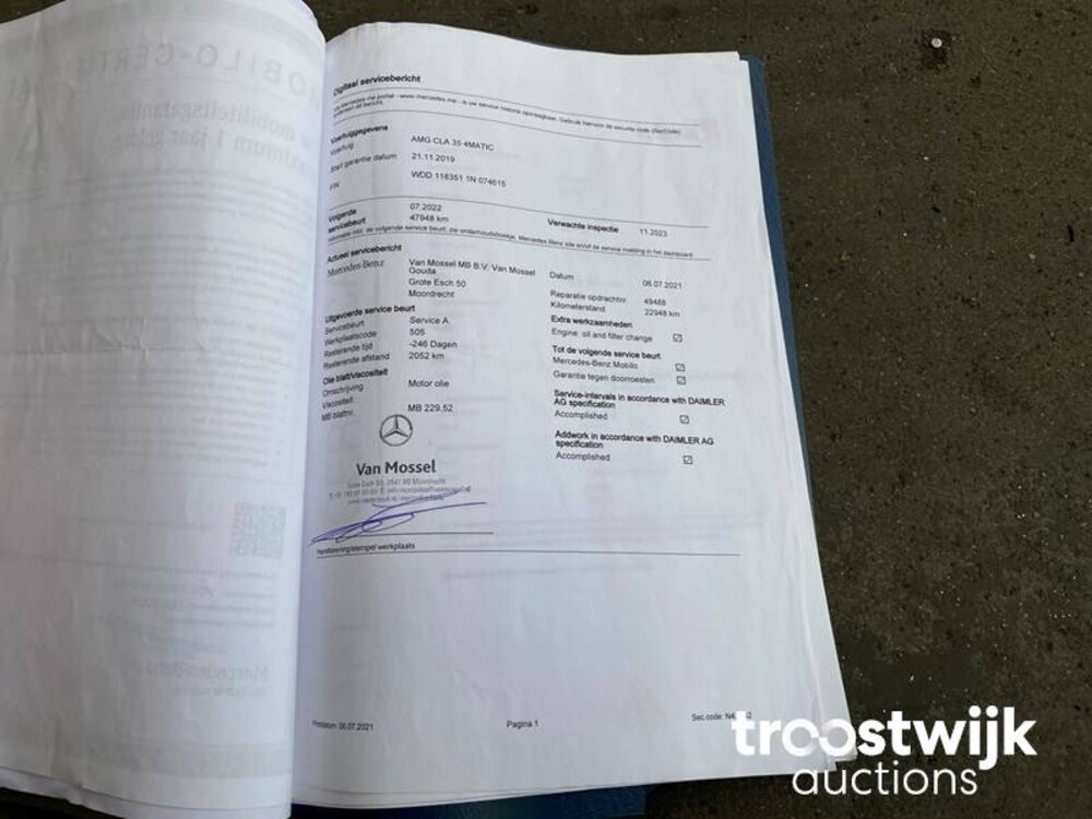 Mercedes-Benz CLA35 AMG 4Matic Premium Plus 306hp 2019, J-752-SH