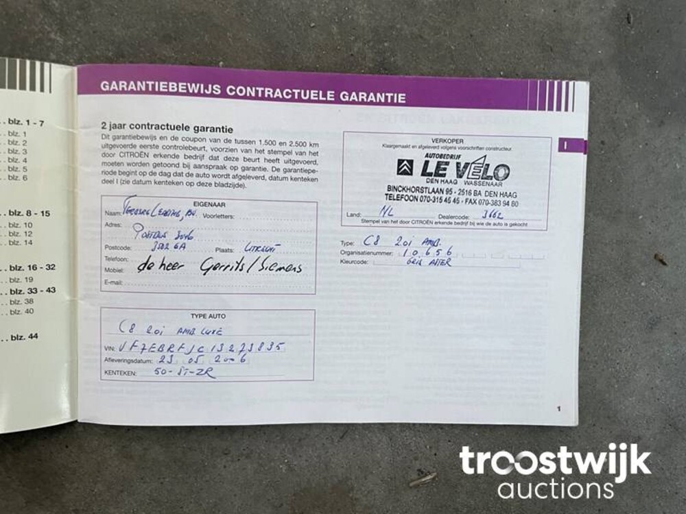 Citroen C8 2.0-16V Ligne Amb.L 140pk 2006 -Orig. NL-, 50-ST-ZR 6 persoons