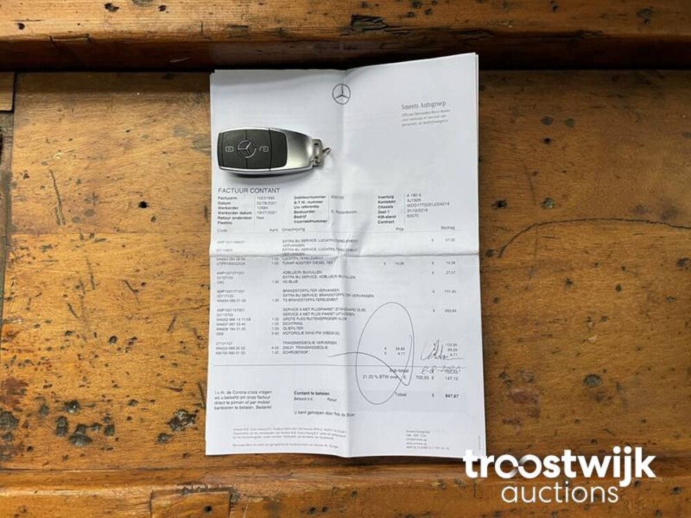 Mercedes-Benz 180d Business Solution 116 PS 2018 A-Klasse, XJ-192-K