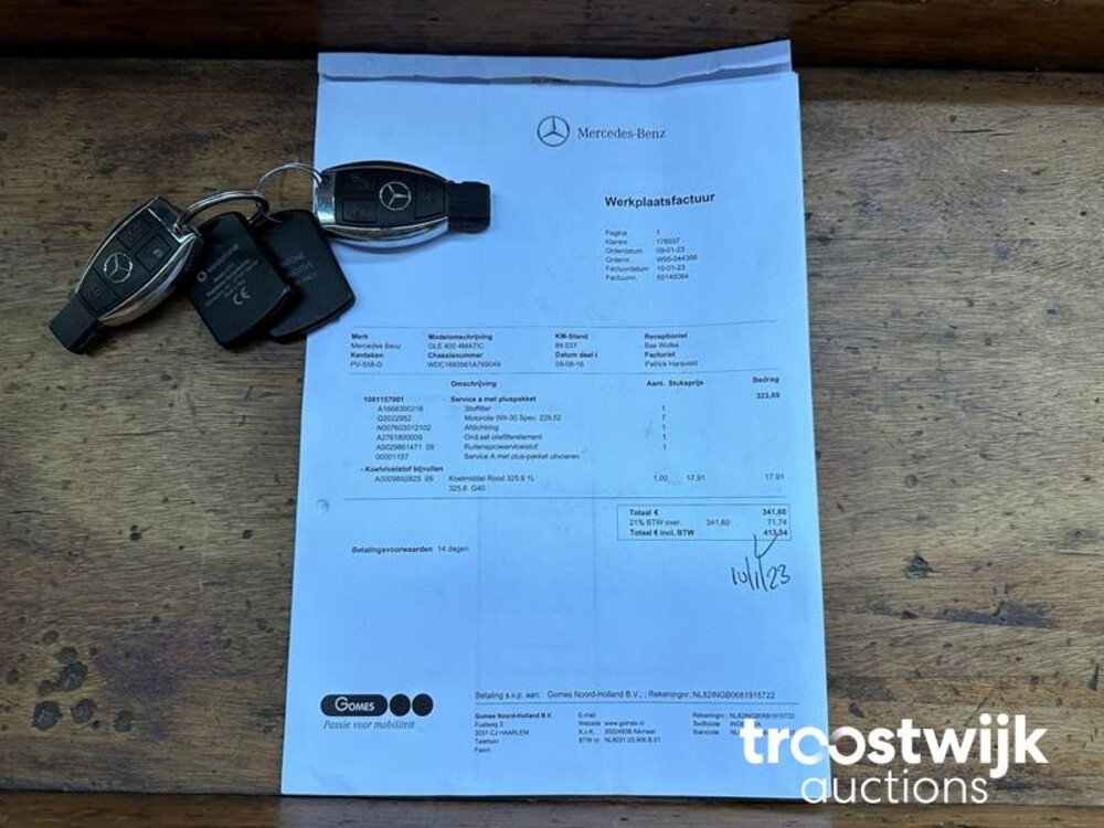 Mercedes-Benz GLE400 4Matic GLE-Klasse 333PS 2016, PV-558-D