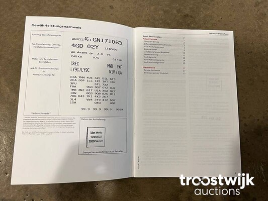 Audi A6 Avant S-Line 3.0 V6 TFSI Quattro Sport Edition 333pk 2016, J-252-FS