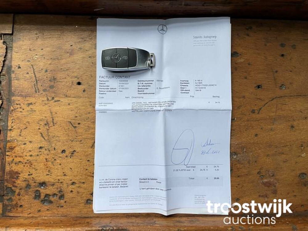 Mercedes-Benz 180d Business Solution 116 PS 2018 A-Klasse, XJ-192-K