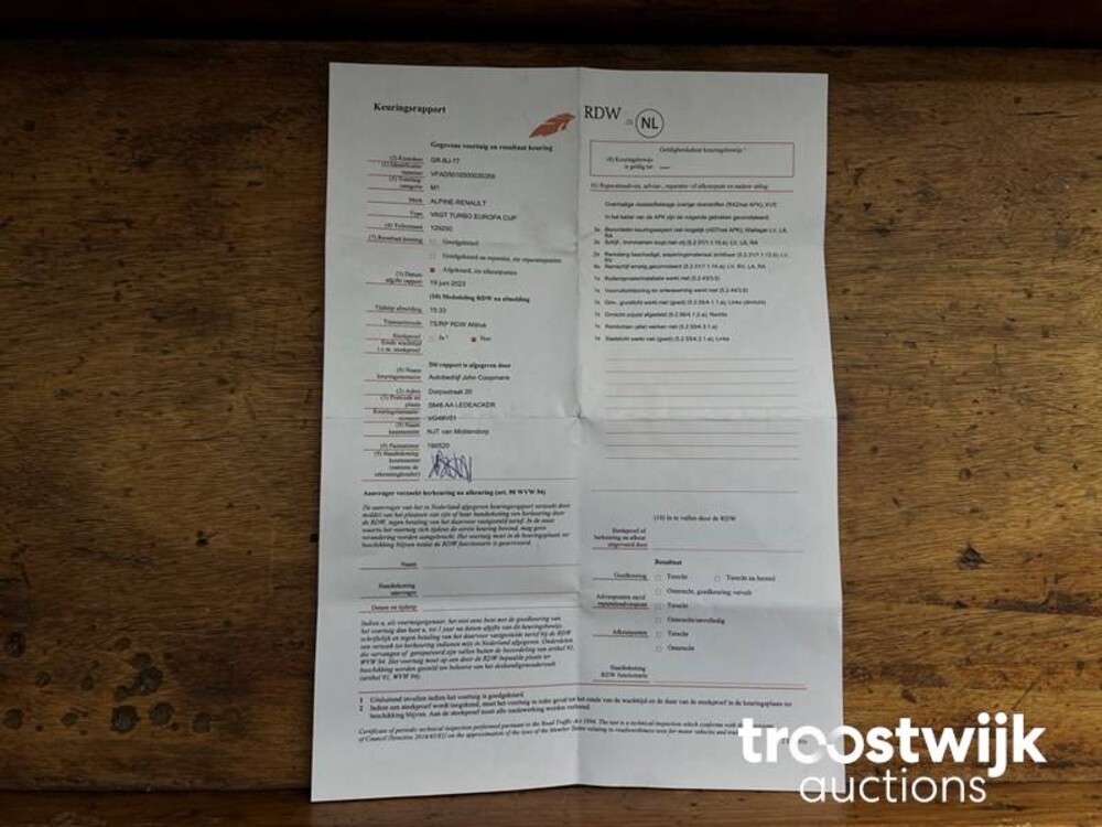 Renault Alpine 2.5 V6 Turbo Europa cup 200hp 1987, GR-BJ-77 -Youngtimer-