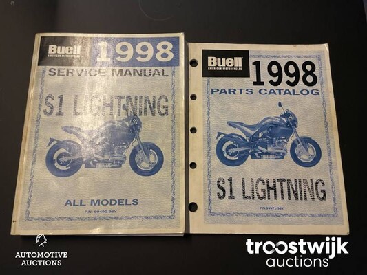 Buell S1W Lightning White Naked Bike 1199cc 88hp 1998, MZ-87-DX Motor