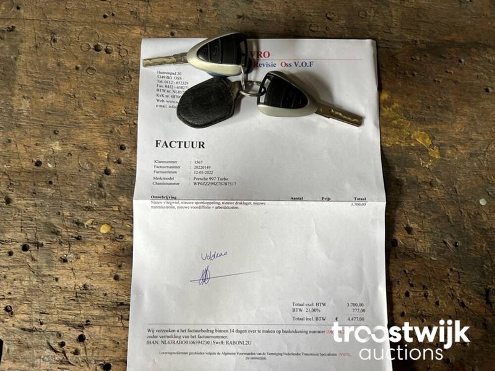 Porsche 911 Turbo 997 3.6 Sport Chrono 480pk 2007, R-256-DF