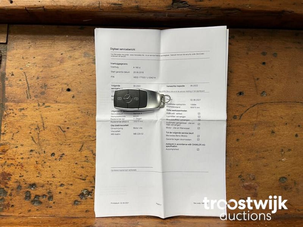 Mercedes-Benz 180d Business Solution 116pk 2018 A-klasse, XJ-192-K