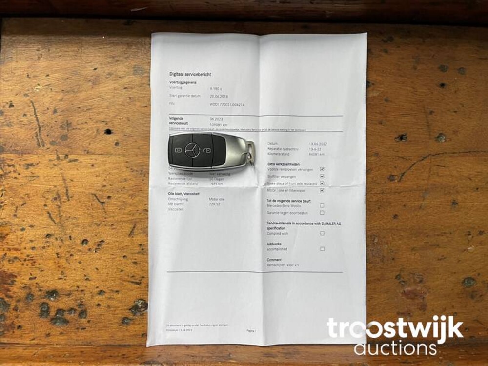 Mercedes-Benz 180d Business Solution 116pk 2018 A-klasse, XJ-192-K