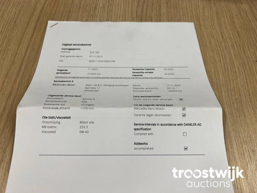 Mercedes-Benz CLA180 Ambition 122PS 2013 CLA-Klasse -Orig. NL-, 7-SNK-32