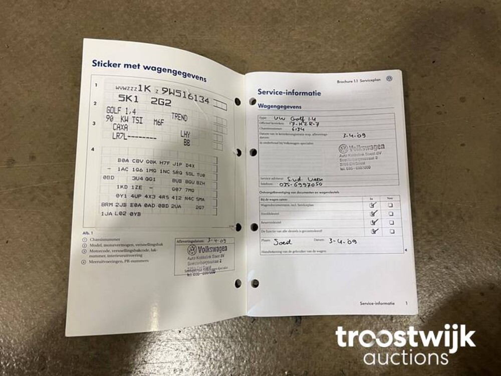 Volkswagen Golf 1.4 TSI Trendline 122PS 2009 -Orig. NL-, 17-HZR-7