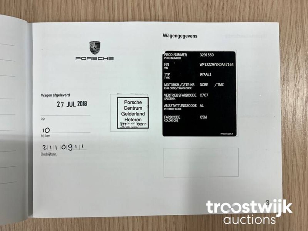 Porsche Cayenne E-Hybrid 3.0 V6 Sport-Chrono 462PS 2018 -Orig. NL-, TD-052-B