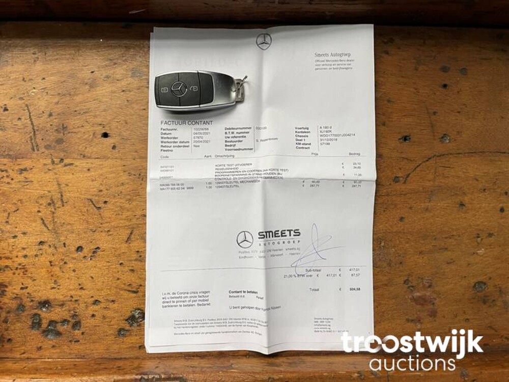Mercedes-Benz A180d Business Solution 116 PS 2018 A-Klasse, XJ-192-K