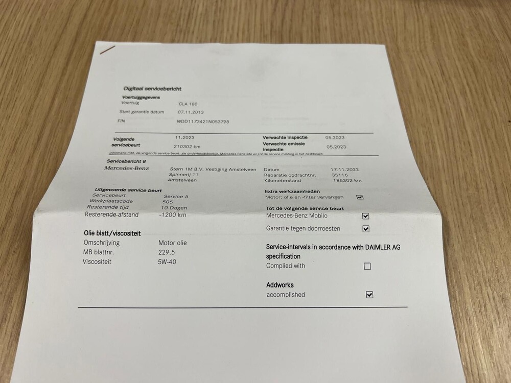 Mercedes-Benz CLA180 Ambition 122PS 2013 CLA-Klasse -Orig. NL-, 7-SNK-32