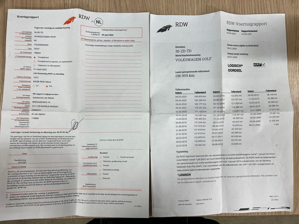 Volkswagen Golf GTI V 60 2.0 TFSI 200PS 2008 -Orig. NL-, 36-ZD-TD