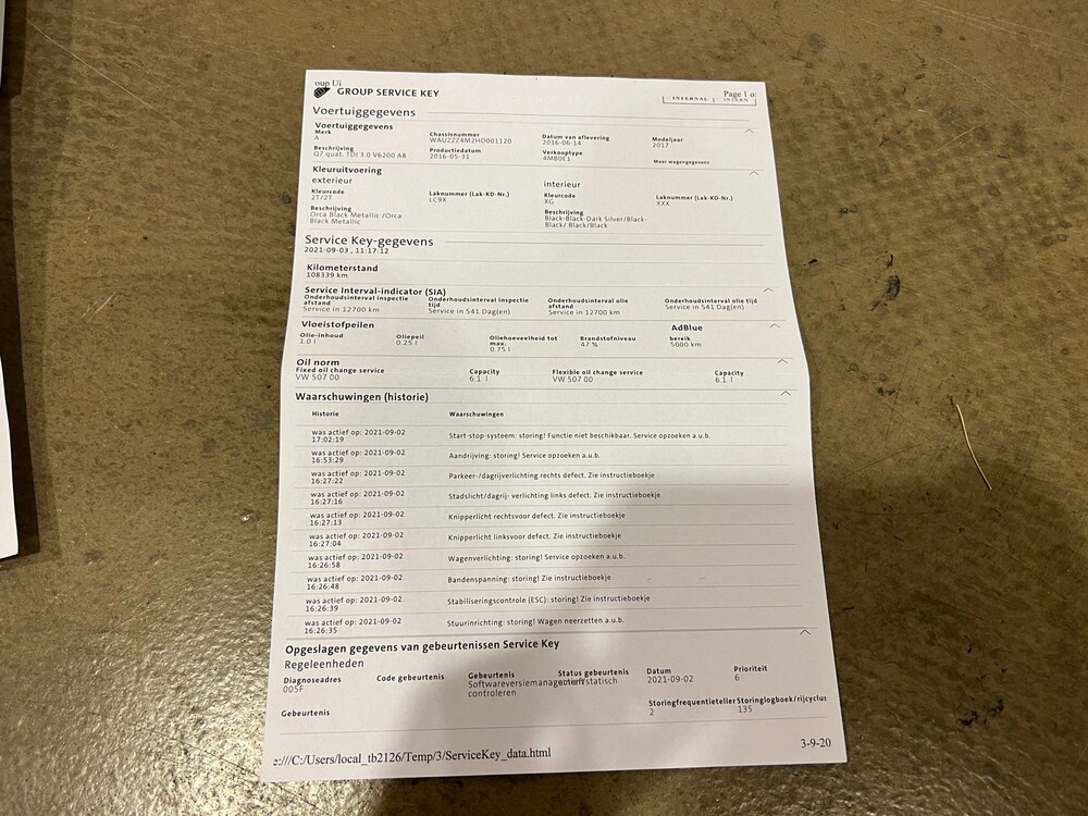 Audi Q7 S-Line 3.0 TDI V6 Quattro 272PS 2016, KN-014-L