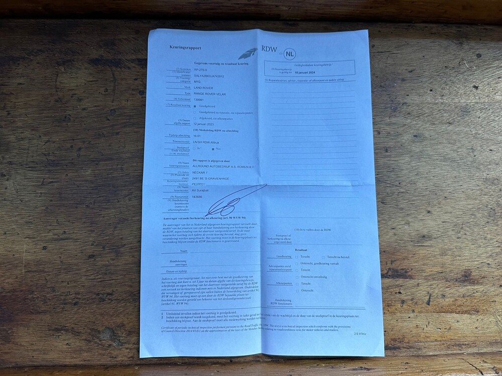 Land Rover Range Rover Velar 3.0 V6 AWD First Edition 300PS 2018, RP-270-X