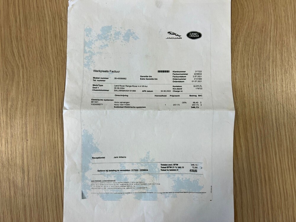 Land Rover Range Rover 4.4 V8 Vogue 386pk 2004 -Orig. NL-, 32-PP-PL -YOUNGTIMER-