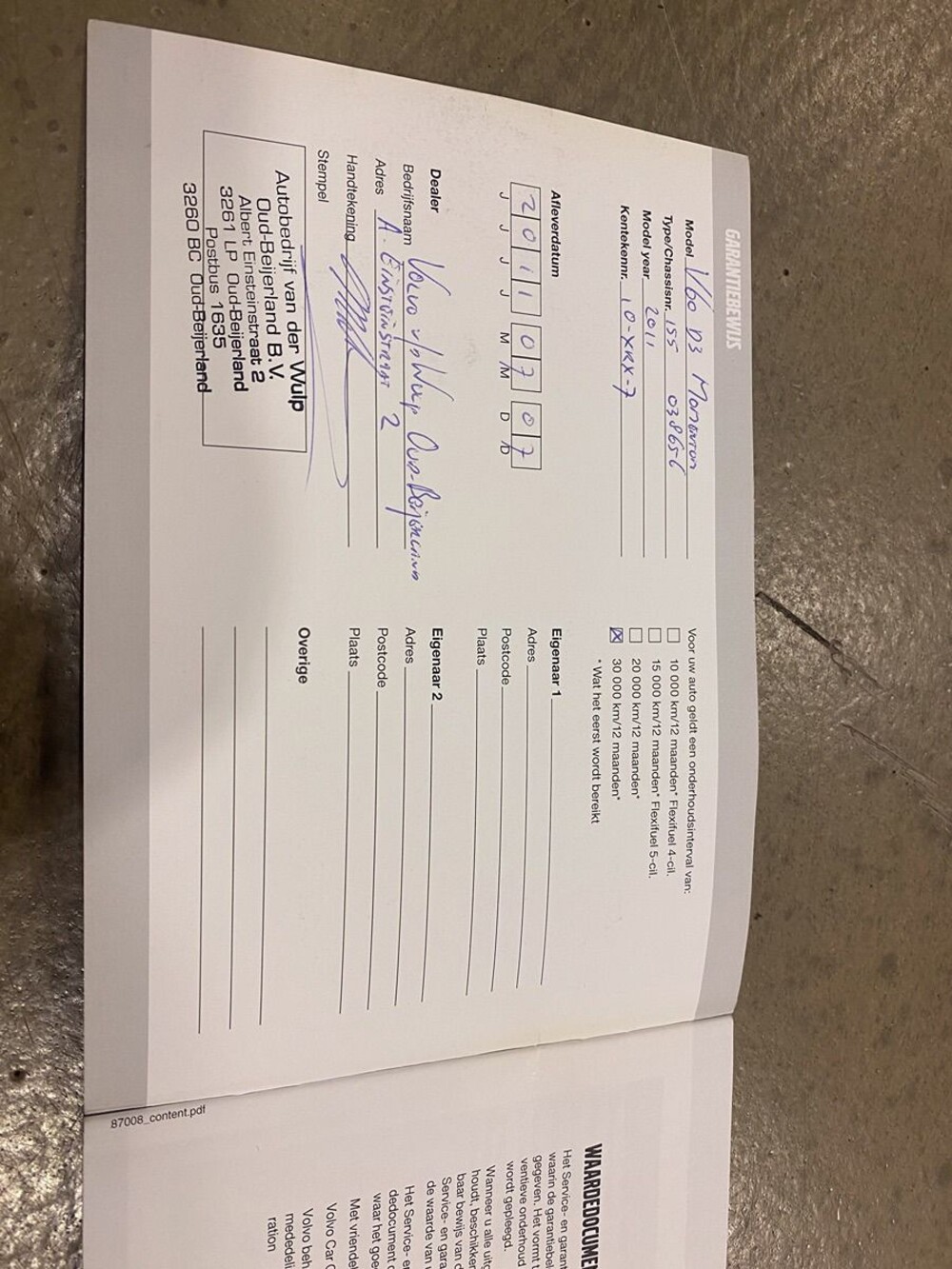 Volvo V60 2.0 D3 5-cylinder Momentum 163hp 2011, 10-XRX-7