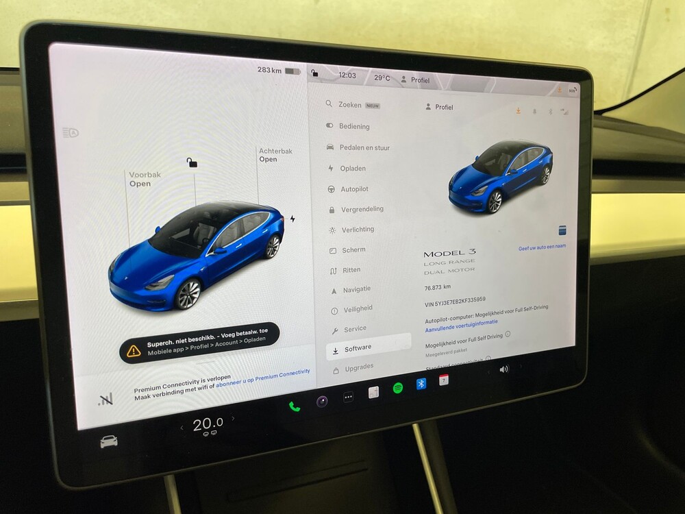 Tesla Model 3 LONG RANGE Dual Motor AWD 351pk 2019 -Orig. NL-, ZL-048-B