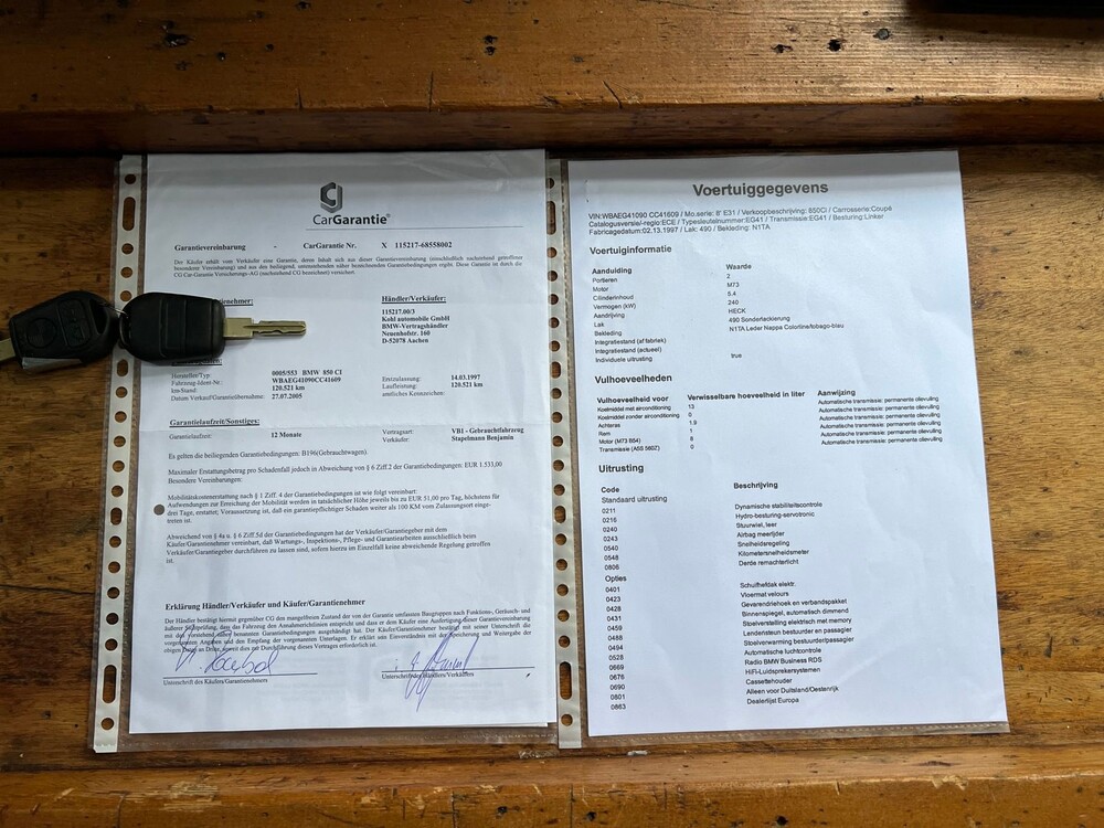 BMW 850Ci E31 5.4 V12 326PS 480Nm -Facelift- 1997 -Youngtimer- 8er