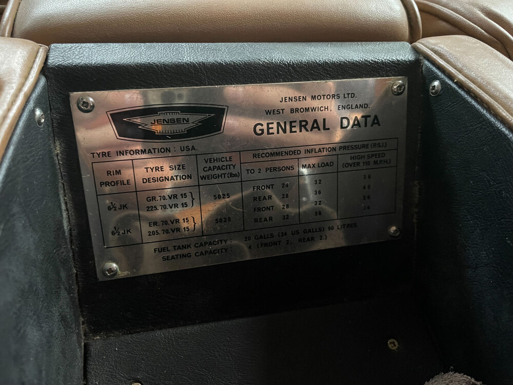 Jensen Interceptor III 7.2 330PS 1974, 54-YD-23