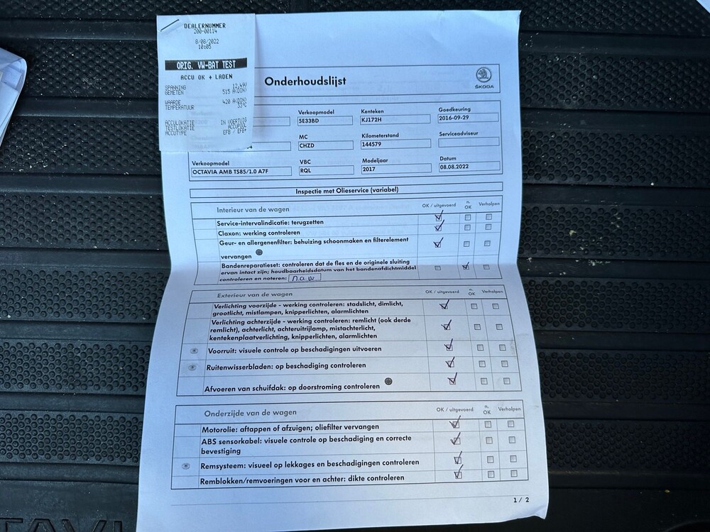 Skoda Octavia 1.0 TSI Greentech Ambition Business 116hp 2016 -Orig. NL-, KJ-172-H