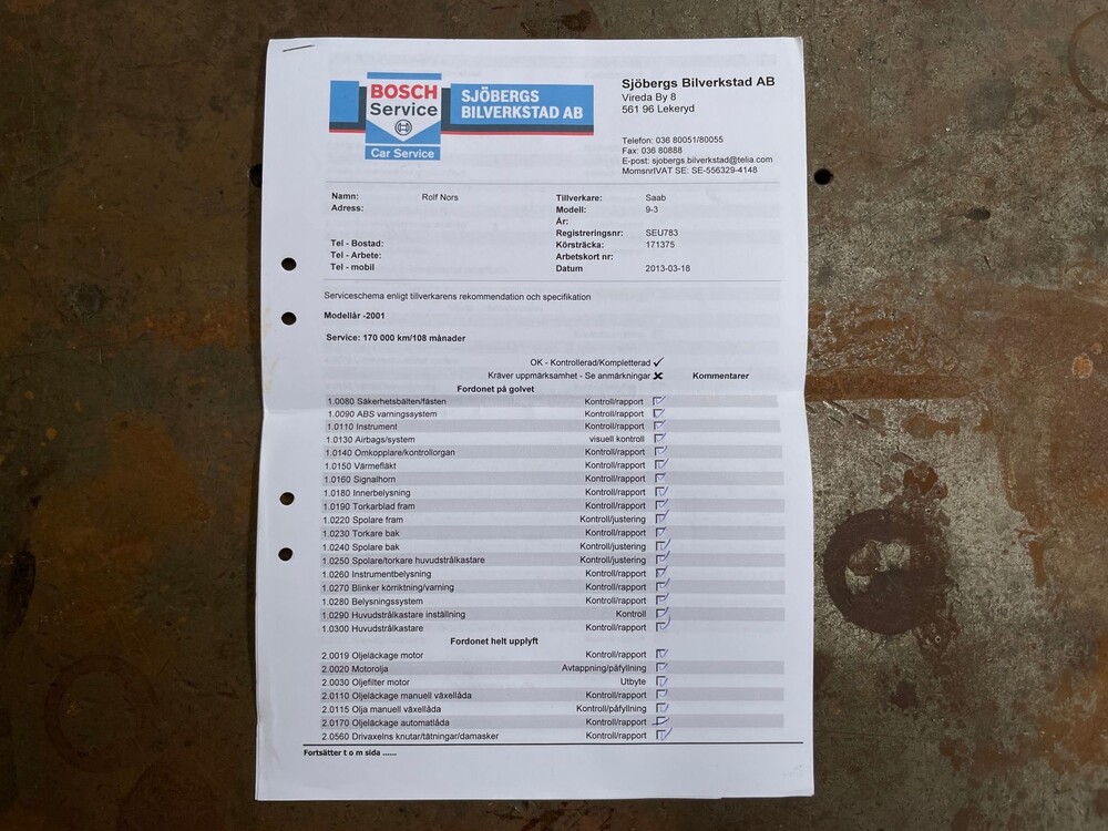 Saab 9-3 2.0 Turbo Aero 205pk 2000, NP-859-G