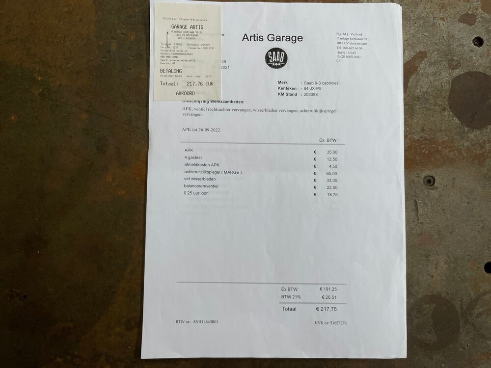 Saab 9-3 Cabriolet 2.0t S 150pk 2001, 84-JXP-5