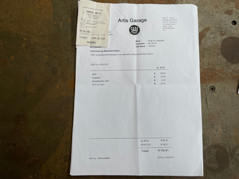 Saab 9-3 Cabriolet 2.0t S 150pk 2001, 84-JXP-5